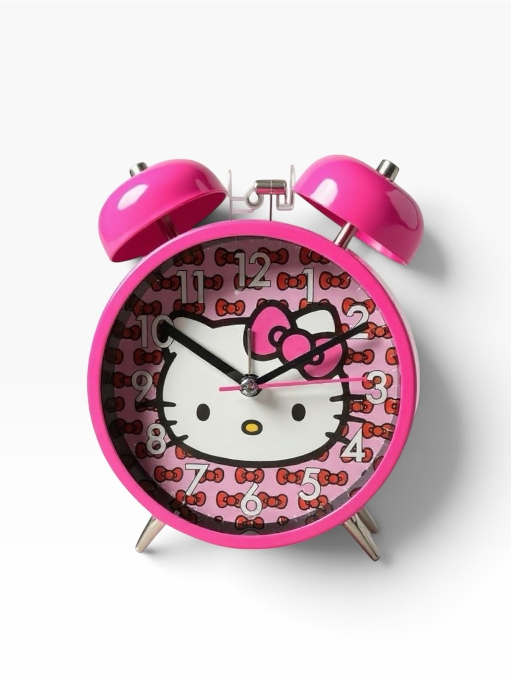 Hello Kitty Pink Twin Bell Alarm Clock